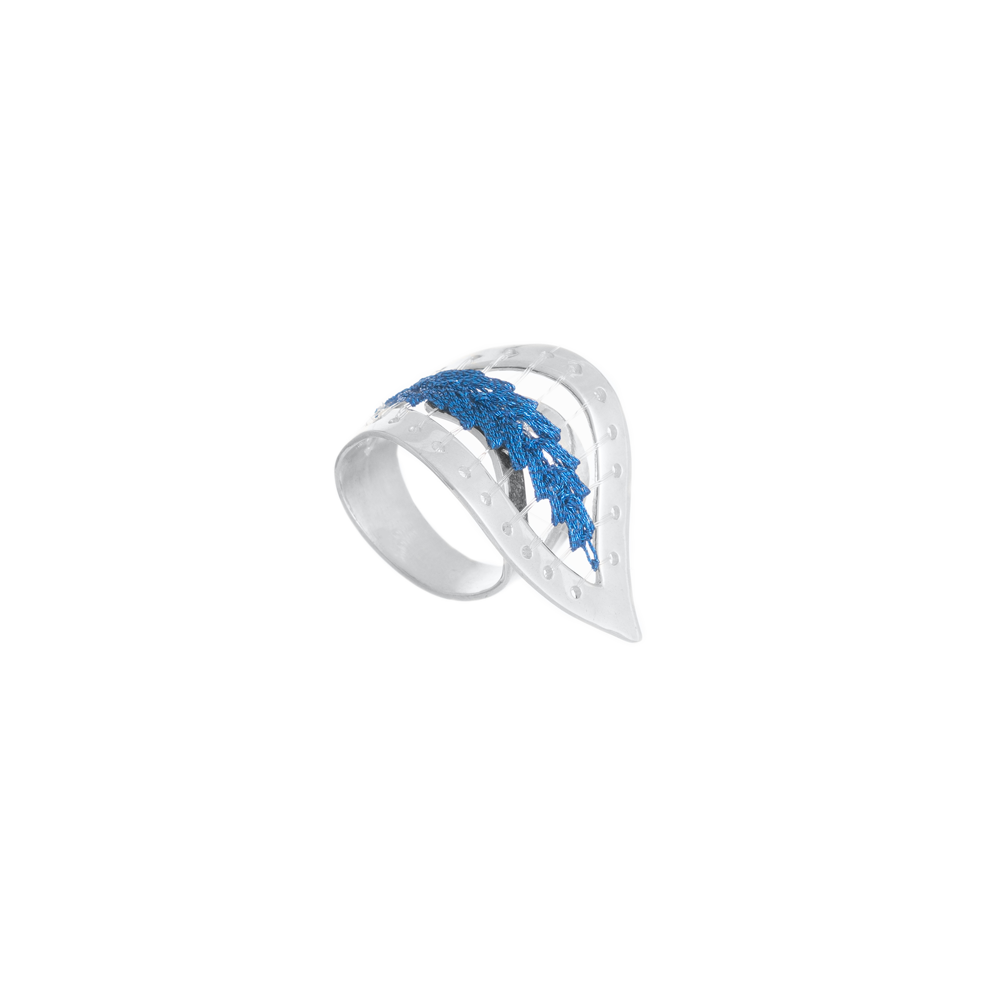 Anillo oleaje azul